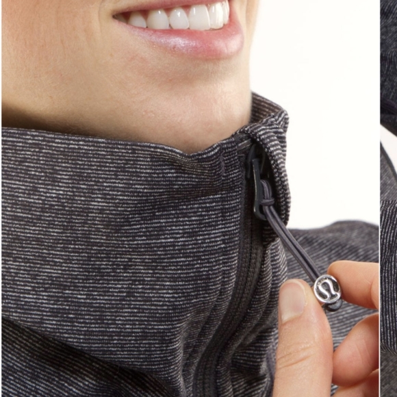 Lululemon In Stride Jacket Coal Wee Stripe / Coal - Picture 3 of 14
